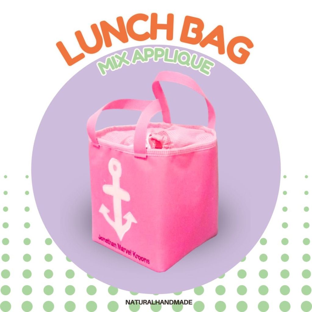 Lunch bag kotak aneka gambar - souvenir ulang tahun anak customized