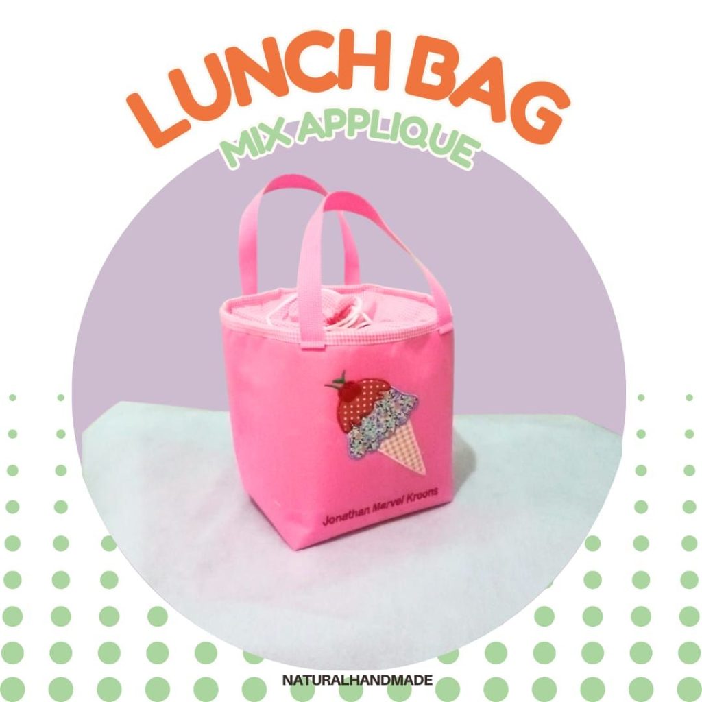 Lunch bag kotak aneka gambar - souvenir ulang tahun anak customized