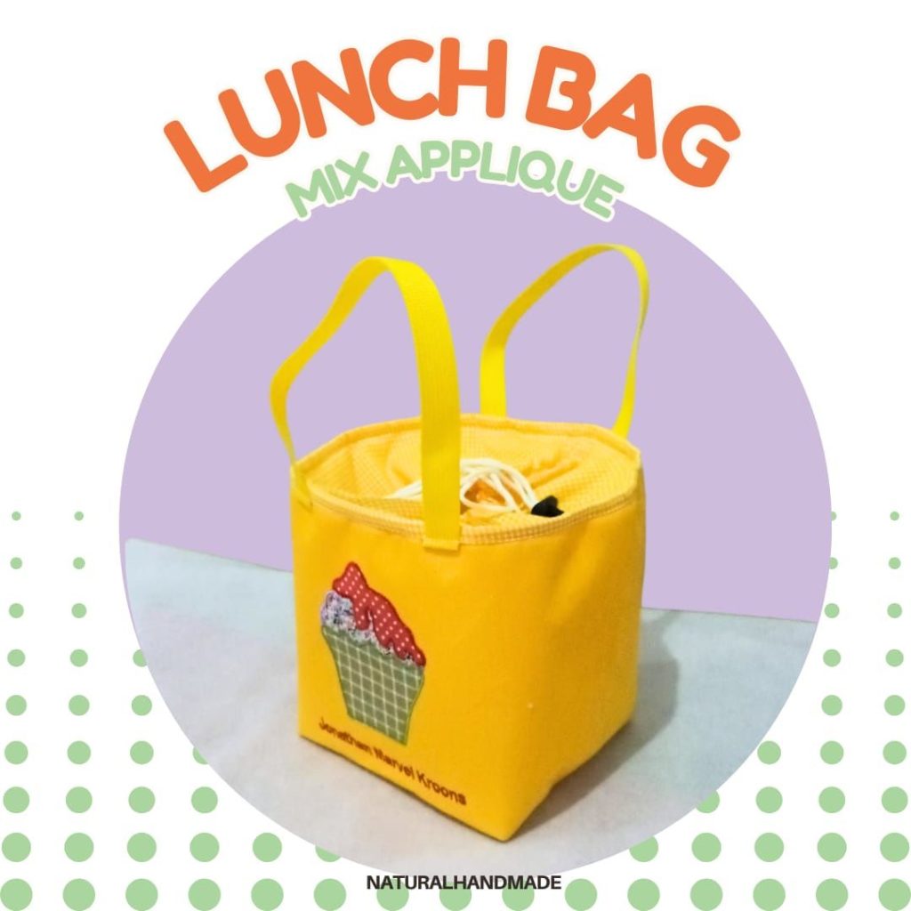 Lunch bag kotak aneka gambar - souvenir ulang tahun anak customized