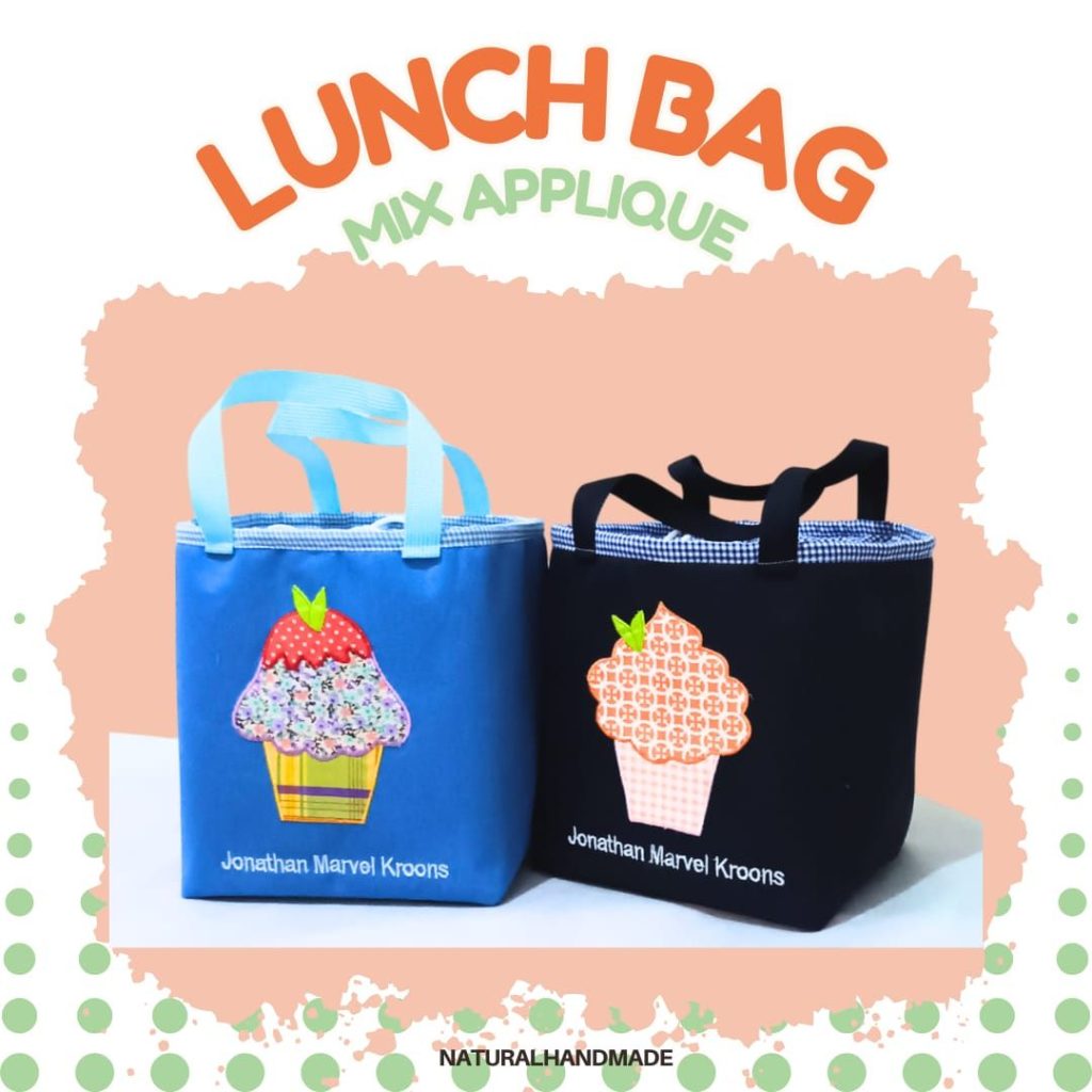Lunch bag kotak aneka gambar - souvenir ulang tahun anak customized