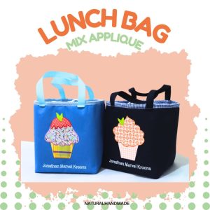 Lunch bag kotak aneka gambar - souvenir ulang tahun anak customized