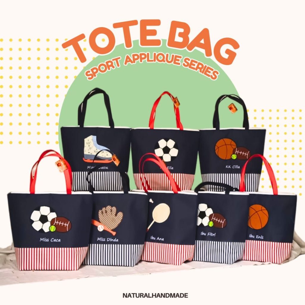 totebag olahraga favorit - souvenir ulang tahun anak unik dan favorit