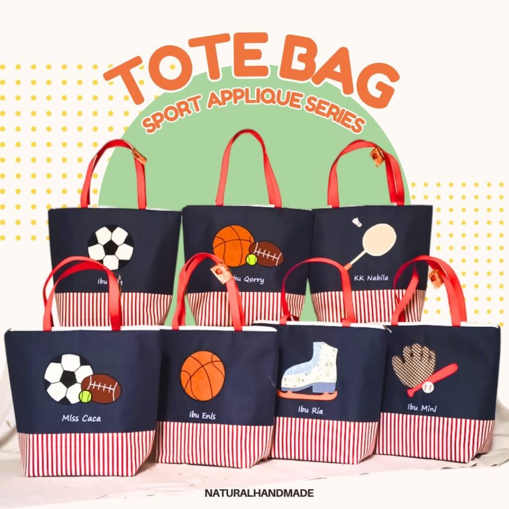 totebag olahraga favorit - souvenir ulang tahun anak unik dan favorit