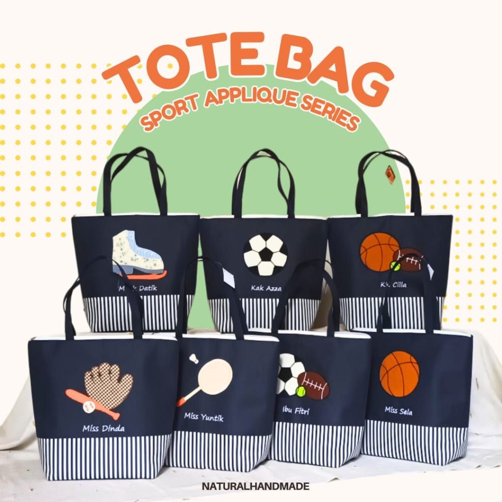 totebag olahraga favorit - souvenir ulang tahun anak unik dan favorit