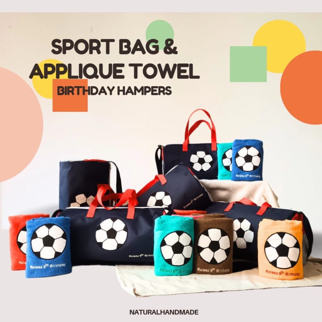 souvenir hamper ulang tahun tema bola