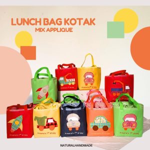 Lunch bag tema transportasi - Souvenir ultah unik