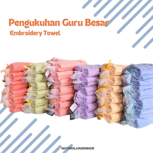 souvenir handuk pengukuhan guru besar