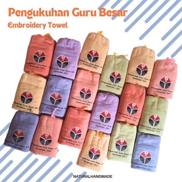 souvenir handuk pengukuhan guru besar