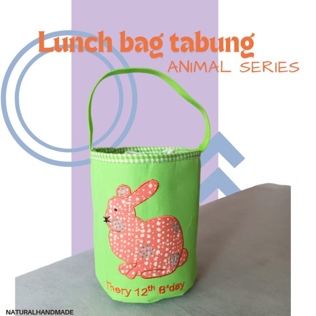 lunch bag hewan kesukaan: souvenir ulang tahun customized