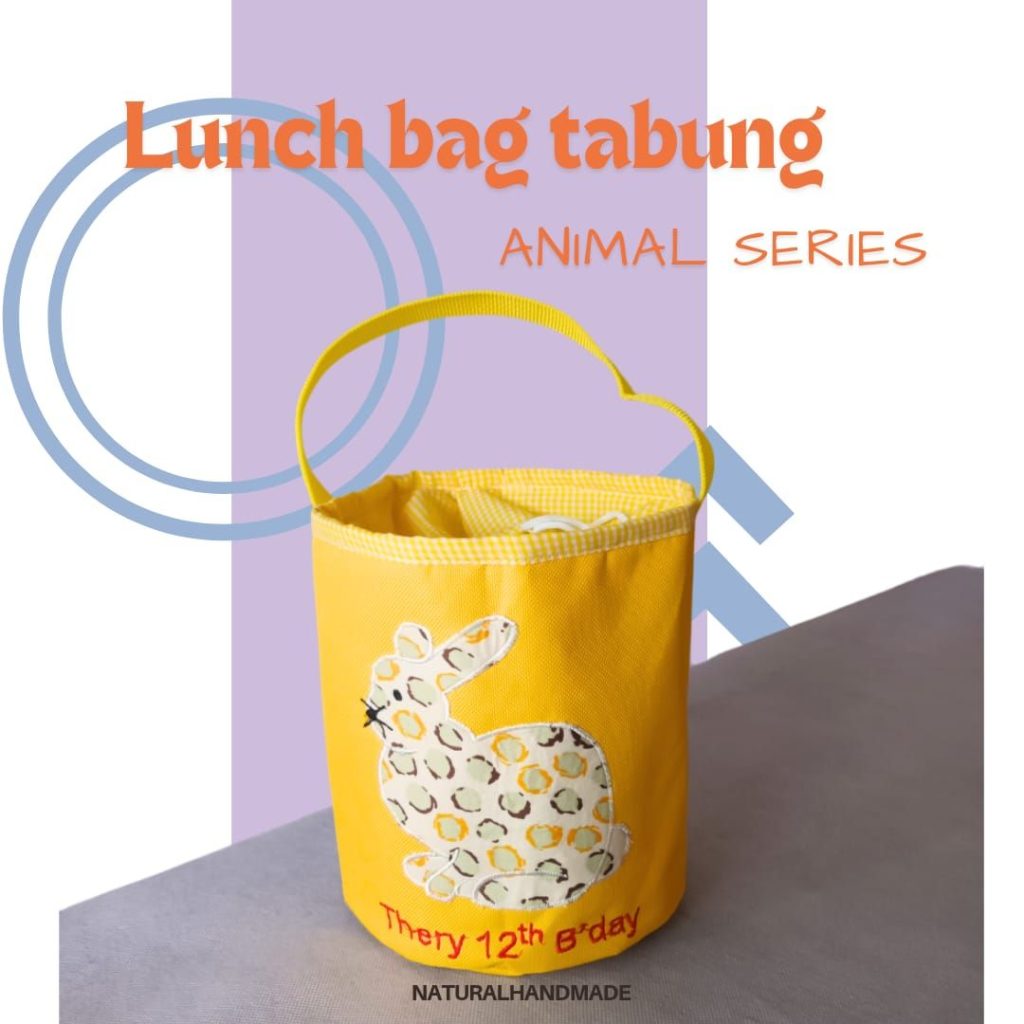 lunch bag hewan kesukaan: souvenir ulang tahun customized