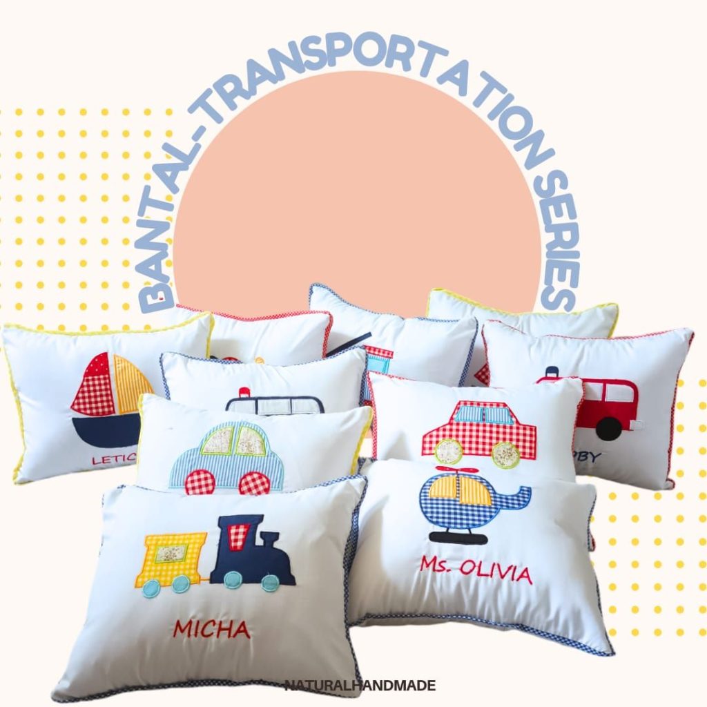 Sarung Bantal Anak - Tema Kendaraan - Souvenir ultah anak