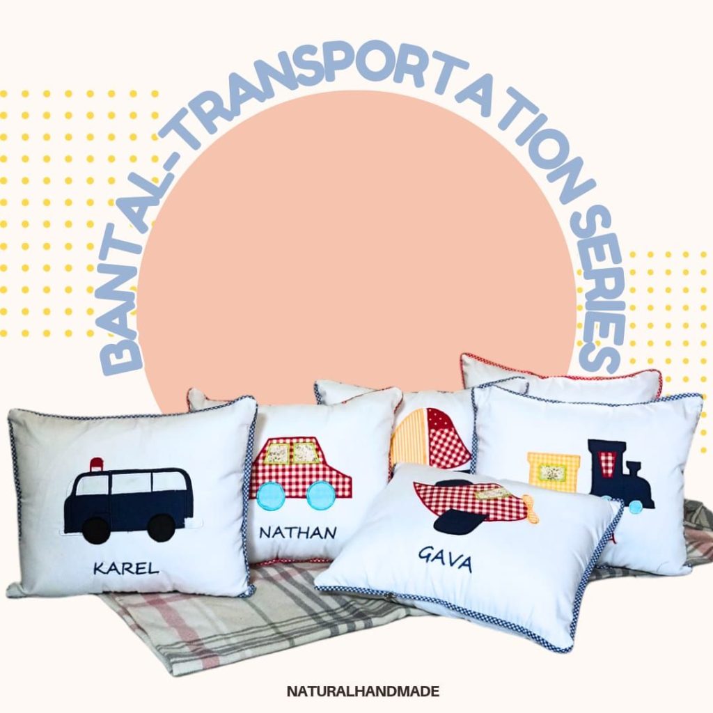 Sarung Bantal Anak - Tema Kendaraan - Souvenir ultah anak