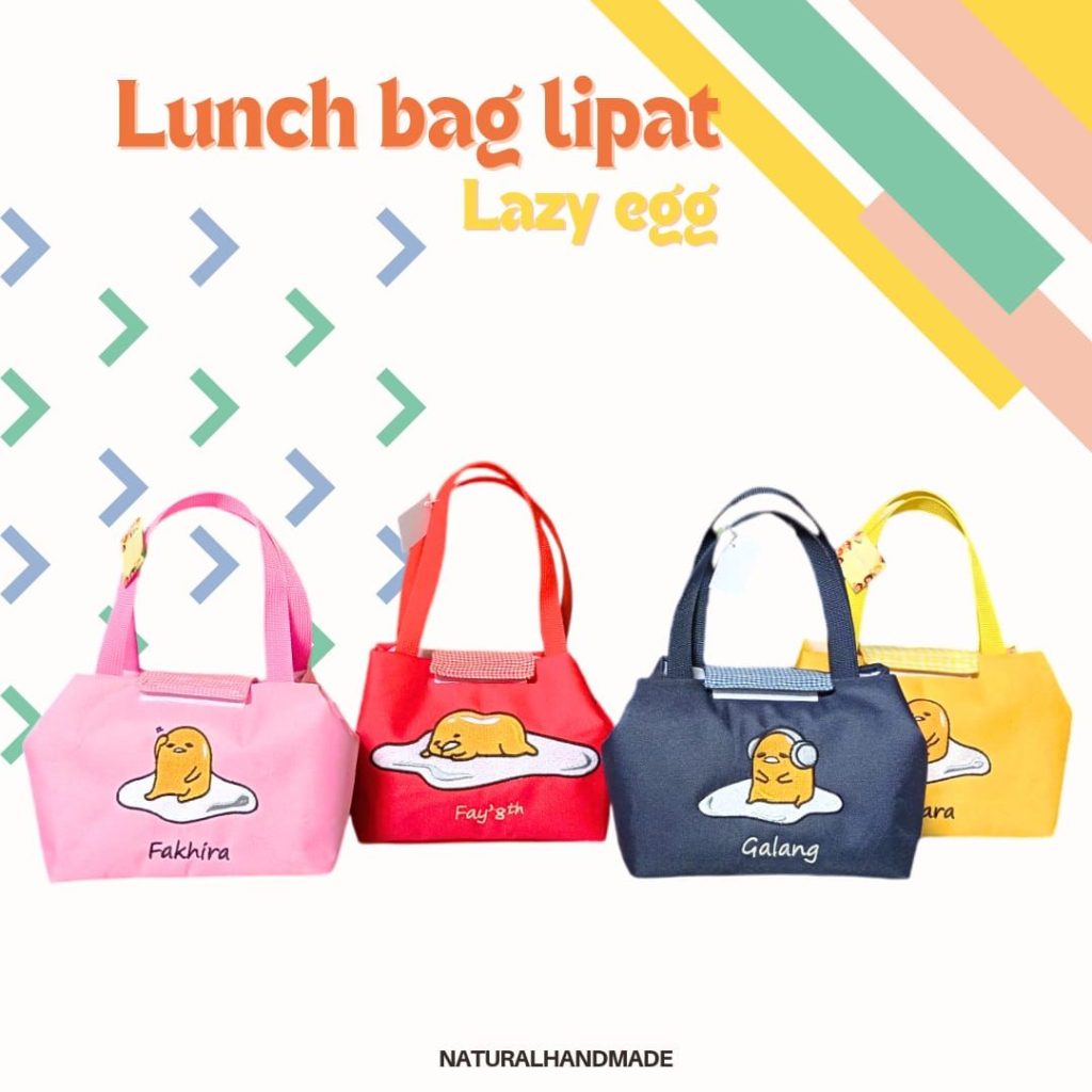 Lunch Bag Lipat Gudetama: Souvenir Unik untuk Anak-anak yang Ceria