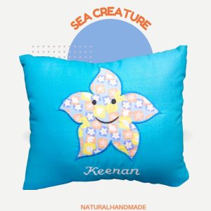 Sarung Bantal tema sea creature hewan laut - souvenir ultah anak yang beda | natural handmade