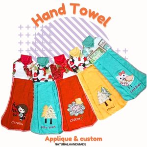 handuk tangan custom souvenir ultah anak yang beda dan fungsional | natural handmade