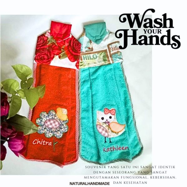 handuk tangan custom souvenir ultah anak yang beda dan fungsional | natural handmade