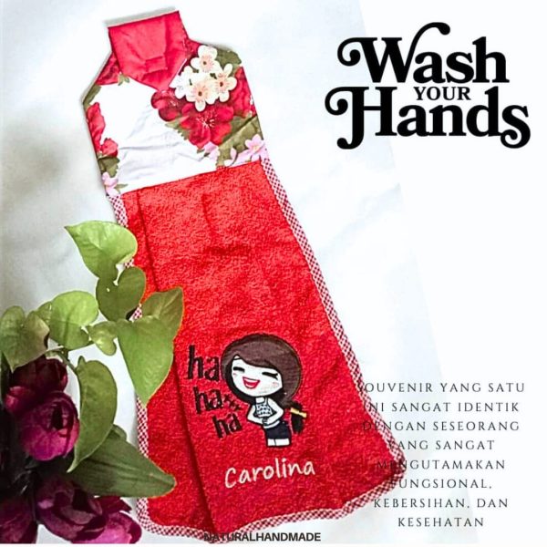 handuk tangan custom souvenir ultah anak yang beda dan fungsional | natural handmade