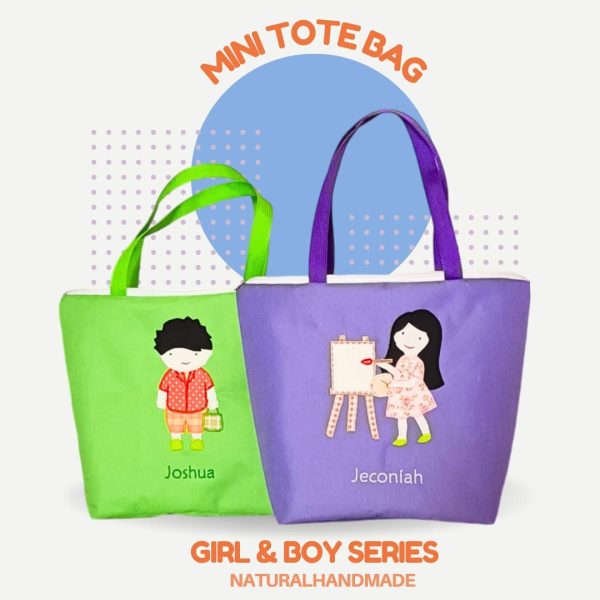 Mini Tote Lucu Gambar Hobi – Souvenir Ulang Tahun Anak yang Menarik dan Bermanfaat!