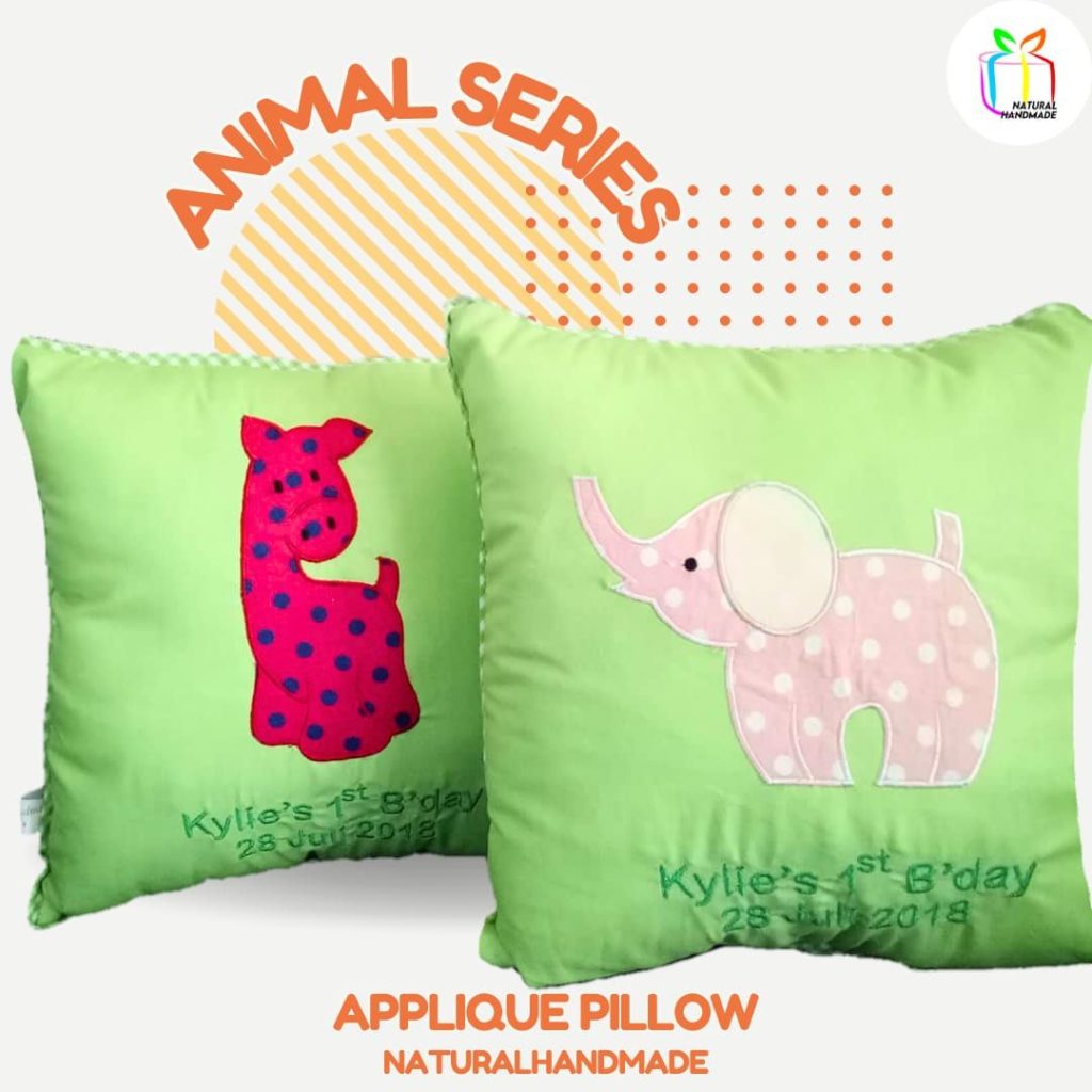 Bantal gambar seri hewan souvenir ulang tahun anak unik | natural handmade