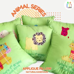 Bantal gambar seri binatang souvenir ulang tahun anak unik | natural handmade