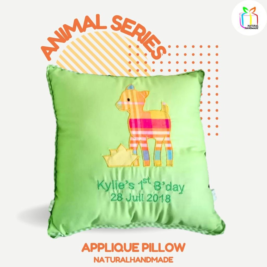 Bantal gambar seri hewan souvenir ulang tahun anak unik | natural handmade
