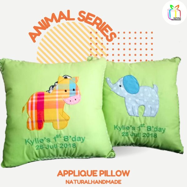 Bantal gambar seri hewan souvenir ulang tahun anak unik | natural handmade
