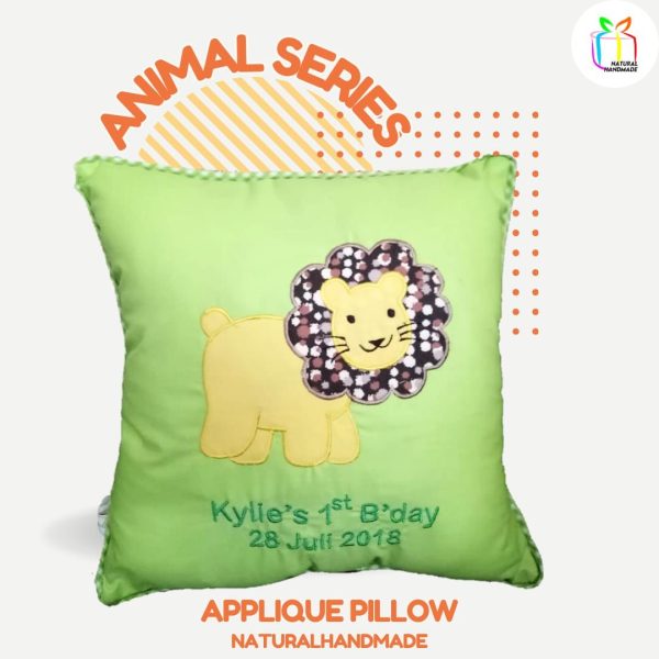 Bantal gambar seri binatang souvenir ulang tahun anak unik | natural handmade