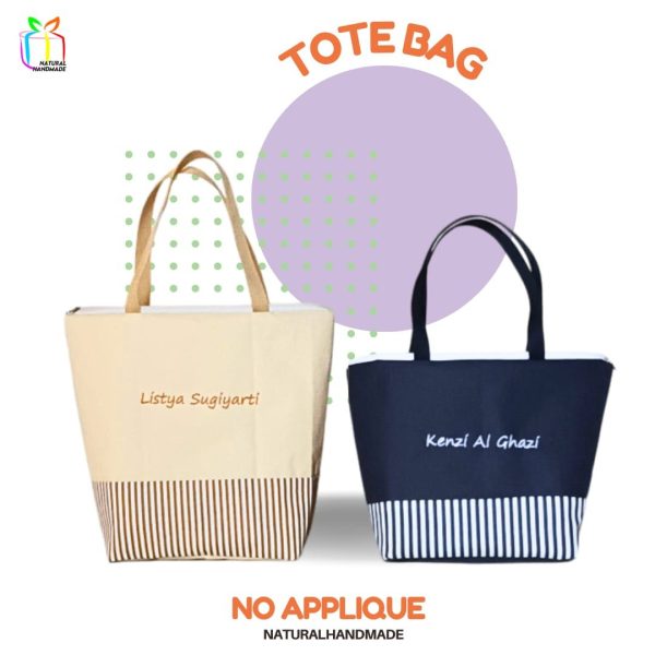 Tote Bag Bordir Nama – Souvenir Simpel dan Personal dengan Sentuhan Elegan | natural handmade