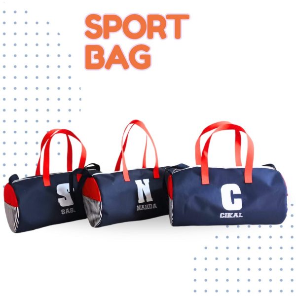 Sport Bag Custom Inisial Nama – Souvenir Ultah Anak Remaja yang Kekinian dan Fungsional