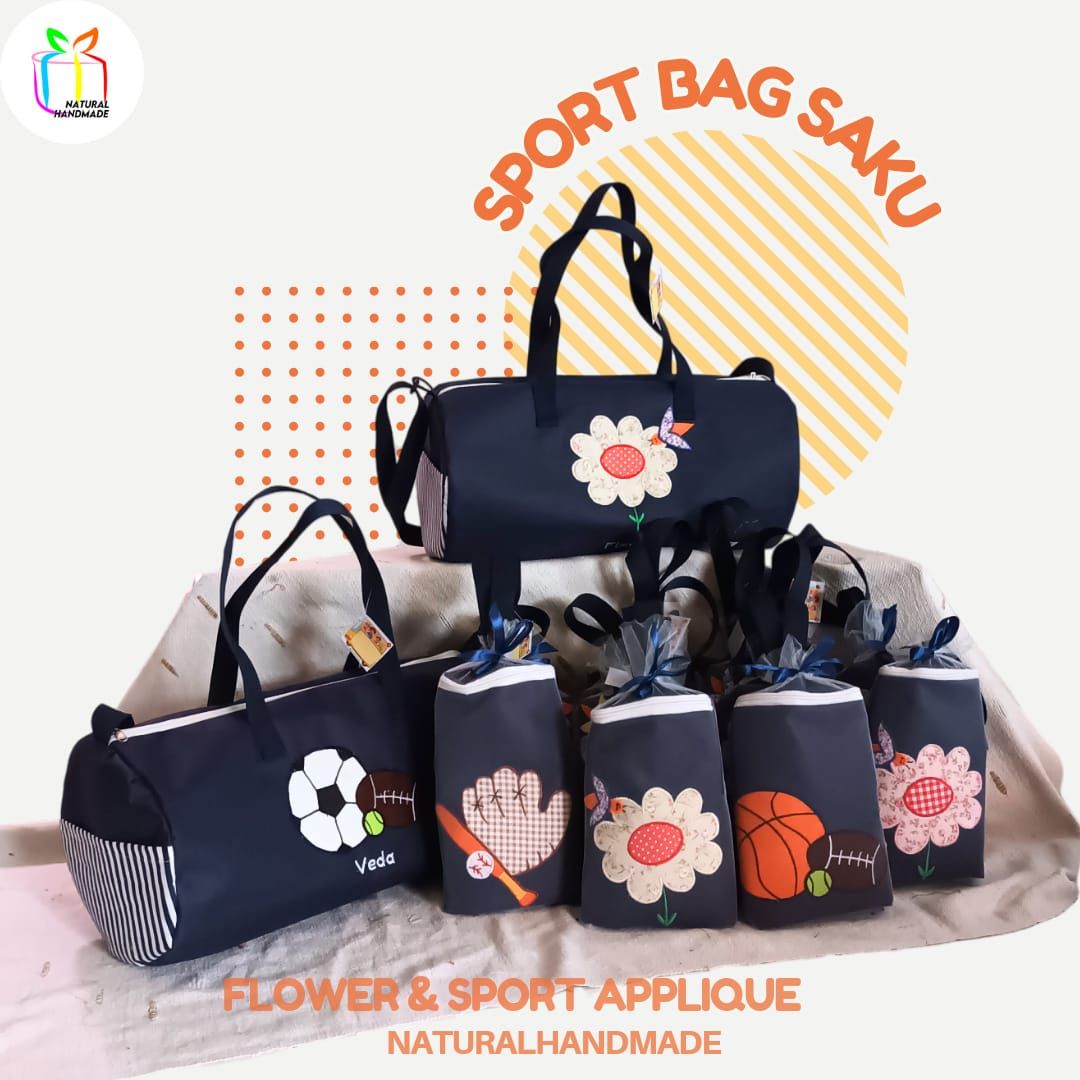 Sport Bag Gambar Aneka Olahraga & Bunga: Souvenir Ulang Tahun Anak yang Unik & Kekinian!