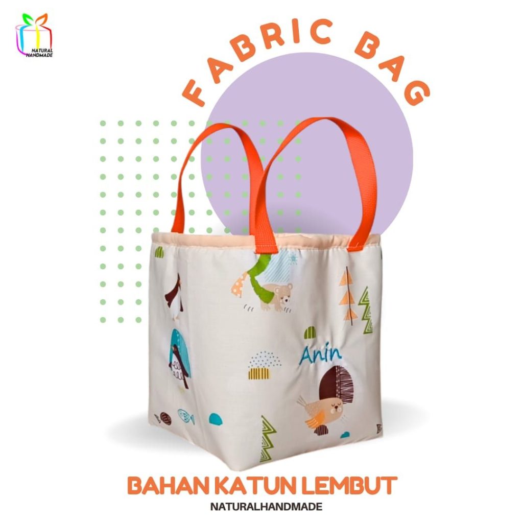 Lunch Bag Kotak Katun – Tas Bekal Makan Lucu dan Praktis untuk Keseharian Anda! | natural handmade