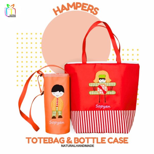 Hamper Ulang Tahun Tote Bag & Tas Botol Minum – Hadiah Penuh Manfaat dengan Gambar Profesi Impian! Souvenir tema cita-cita