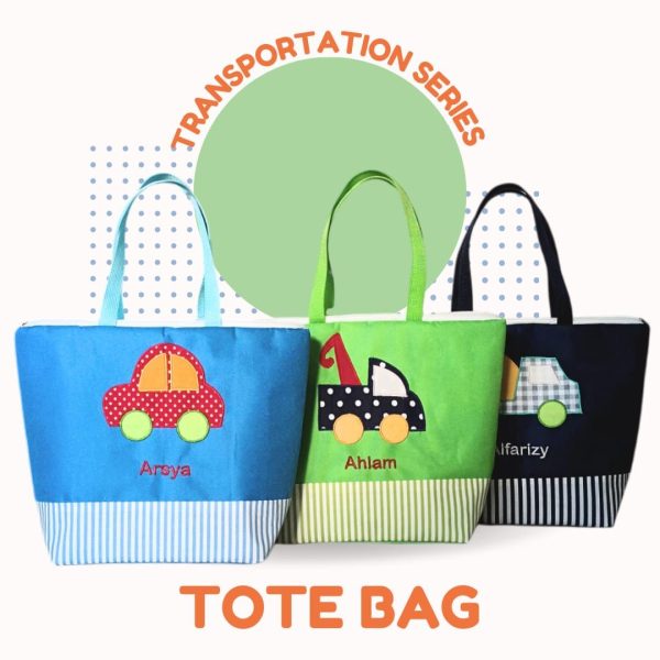 Totebag Transportasi – Souvenir Ulang Tahun Anak Laki-Laki yang Unik dan Personal