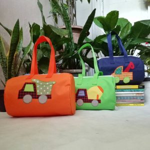 Sport Bag Anak Bertema Transportasi - souvenir ulang tahun anak laki-laki | natural handmade