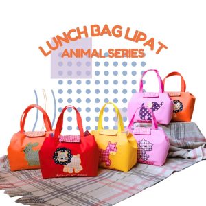 Lunch Bag Lipat Gambar Hewan - souvenir ultah anak balita | natural handmade
