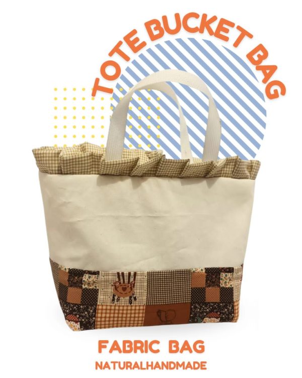 tote bucket bag - Souvenir tote katun ultah anak