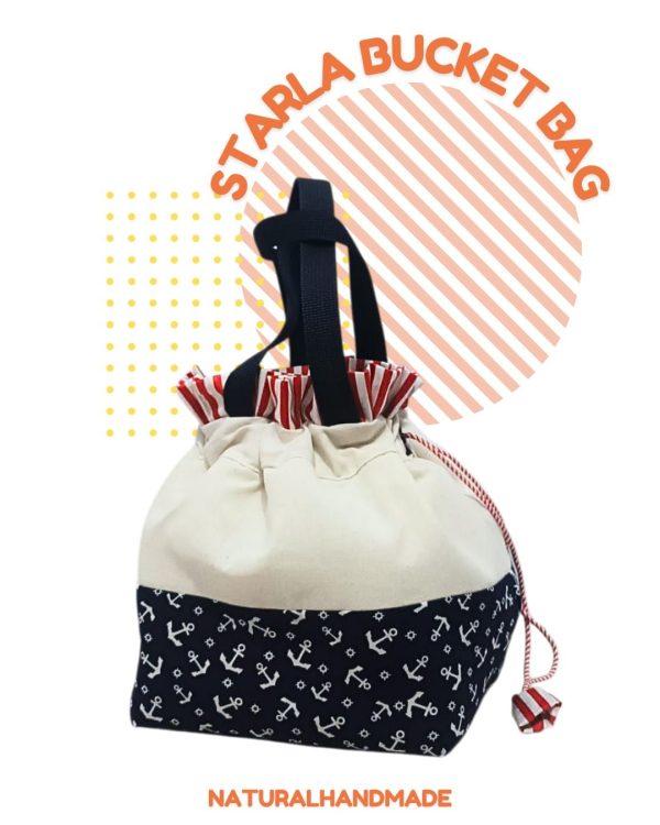 Starla Bucket Bag - Tas Serut Katun Handmade Trendy & Multifungsi