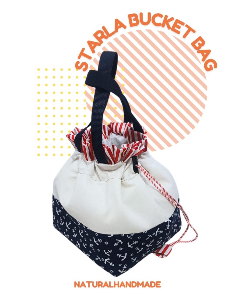 Starla Bucket Bag - Tas Serut Katun Handmade Trendy & Multifungsi