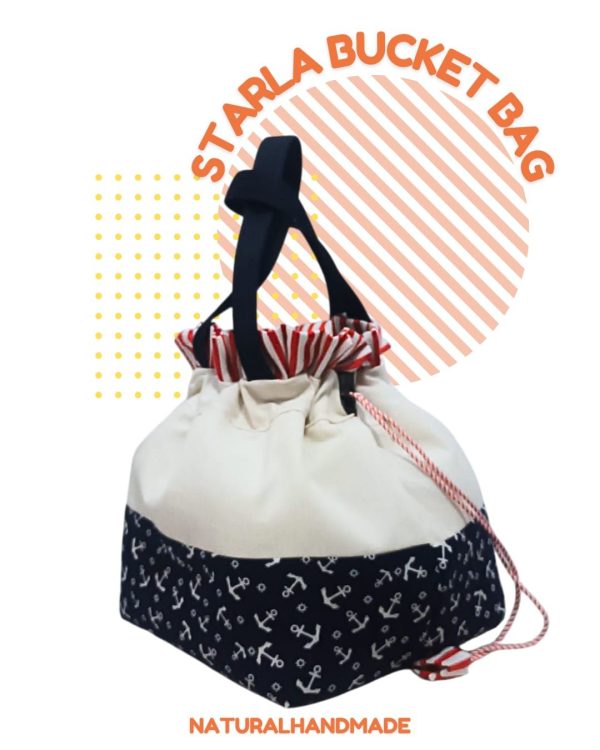 Starla Bucket Bag - Tas Serut Katun Handmade Trendy & Multifungsi