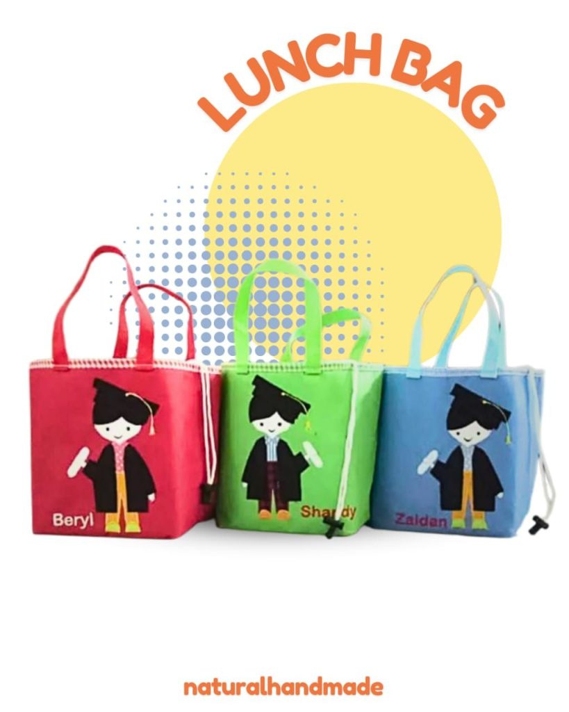 lunch bag kotak tema wisuda : souvenir kelulusan dan kenaikan kelas - tips mengadakan perayaan kelulusan sekolah