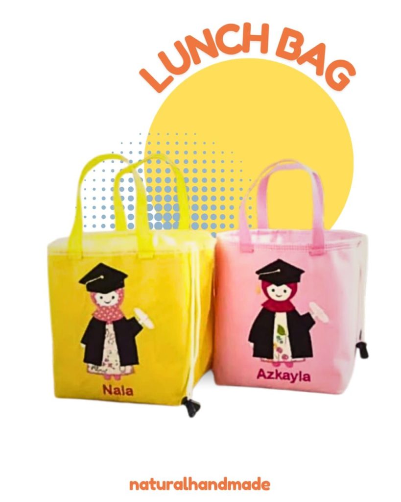 lunch bag kotak tema wisuda : souvenir kelulusan dan kenaikan kelas - tips mengadakan perayaan kelulusan sekolah