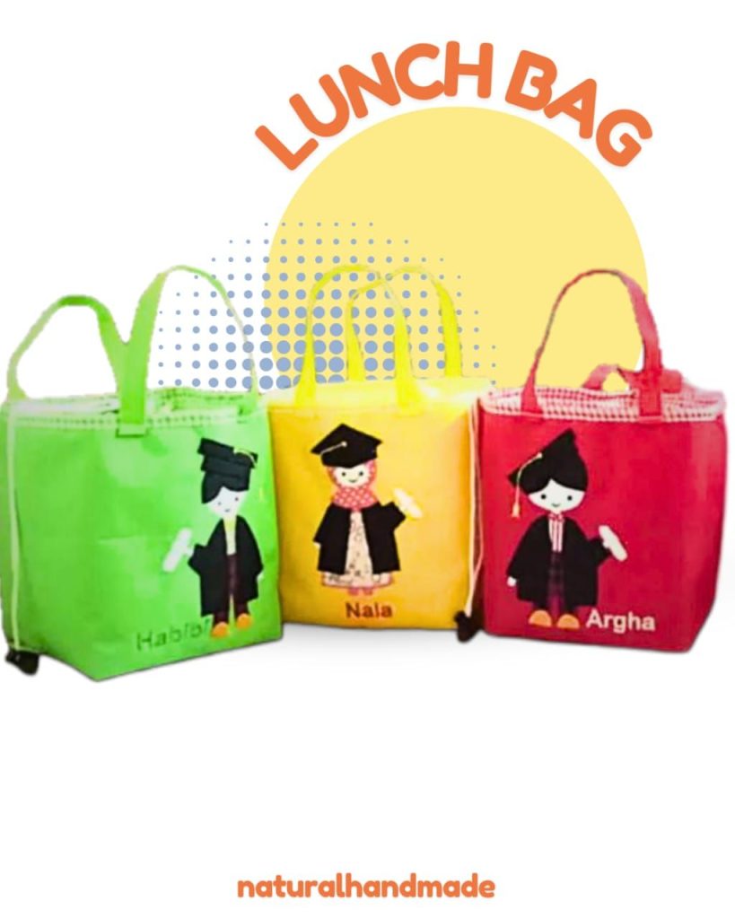 lunch bag kotak tema wisuda : souvenir kelulusan dan kenaikan kelas - tips mengadakan perayaan kelulusan sekolah